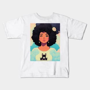 Black Mystical Goddess Kids T-Shirt